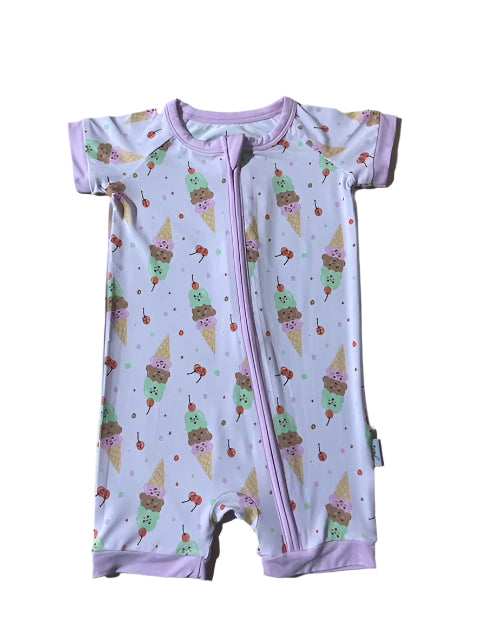 Ice Cream Shorty Bamboo Pajamas