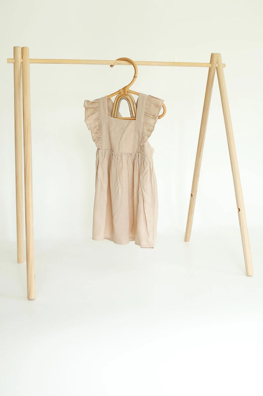Khaki Linen Dress